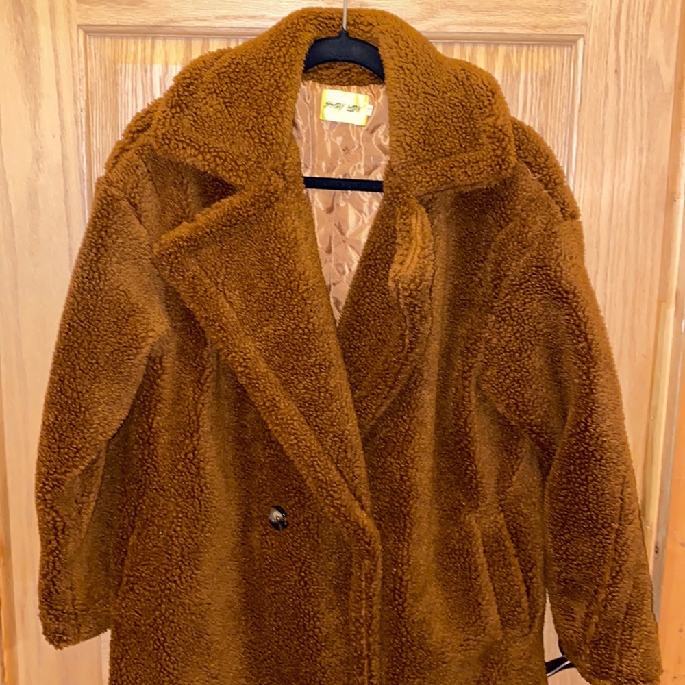 New!! Shady Lady Teddy coat, brown, size M.